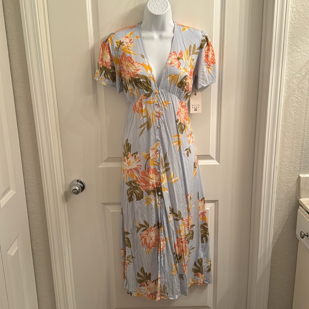 Billabong Lucky in Love Floral Midi Dress (XS/6)